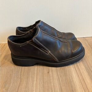 Vintage DR. MARTENS 9296 Brown Leather Slip On Shoes Loafers Y2K  Mens Size 10